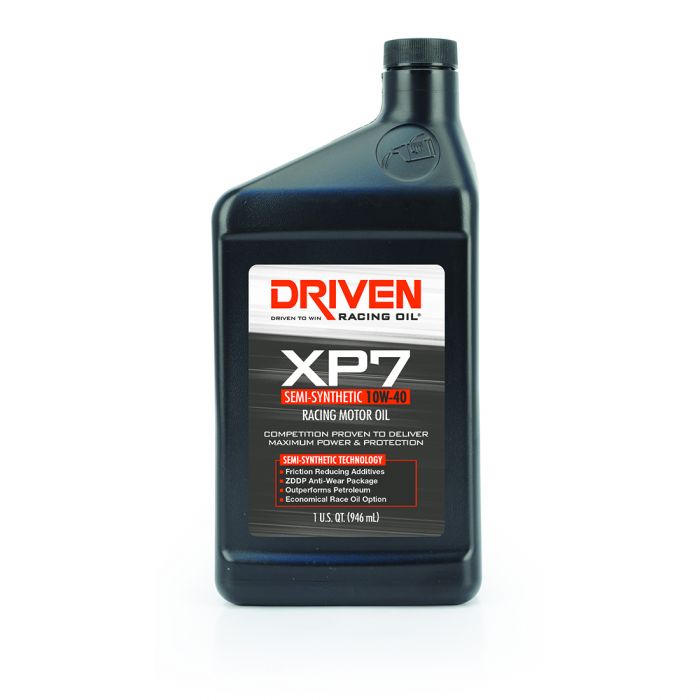 Driven XP7 10W-40 Semi-Synthetic Racing Oil 946ml