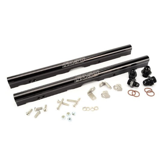 Fast Billet Fuel Rail Kit for LS1/LS6 LSXr 102mm Intake Manifolds (Black Anodised)