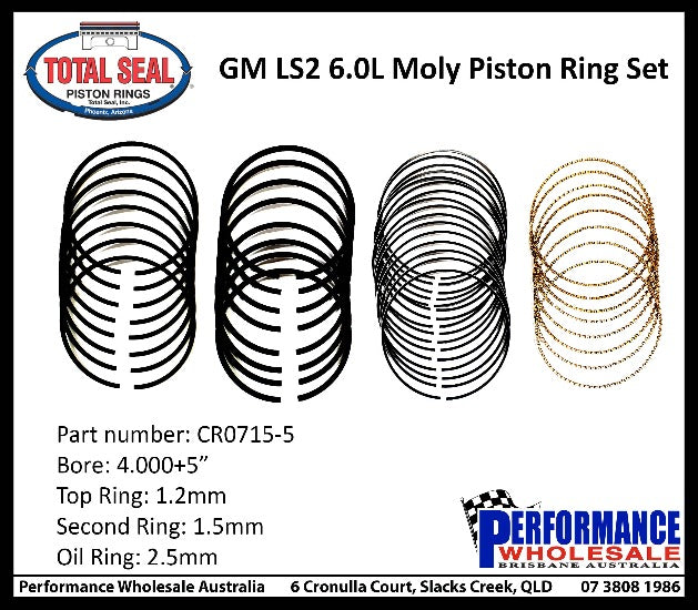 Total Seal Conventional Piston Ring Set CR0715 ~ 4.000+5