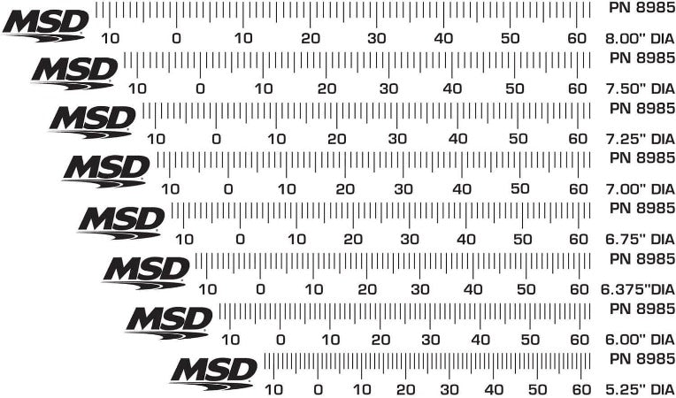 MSD Timing Tape For Factory or Aftermarket Harmonic Balancers