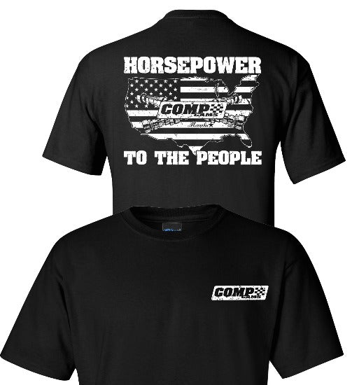 COMP Cams Horsepower To The People T-Shirt - Black