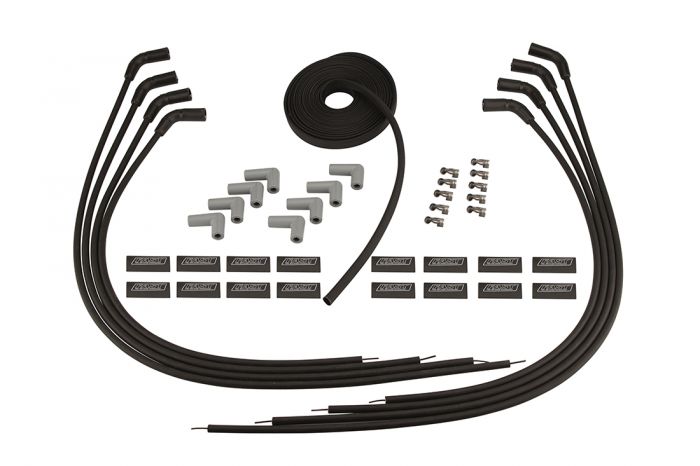 FAST Firewire Cut-to-fit Spark Plug Wire Sets, for Relocated GM LS Coils – Universal, 90◦