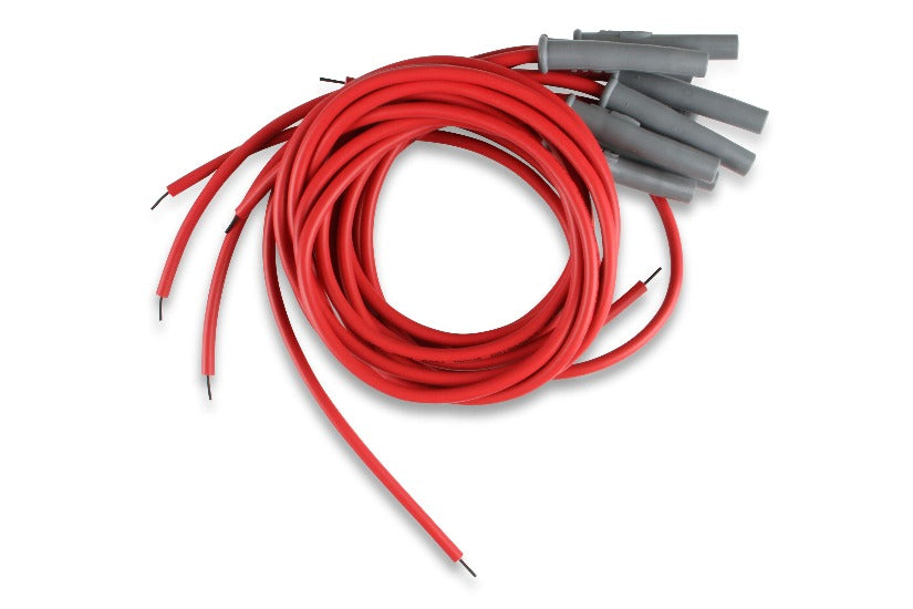 MSD Multi Angle Universal Ignition Lead Set, Red 8.5mm Super Conductor  HEI & Socket, 8 Cylinder