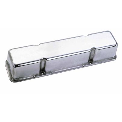 Moroso Cast Aluminum Valve Cover, Polished Finish, 3.5