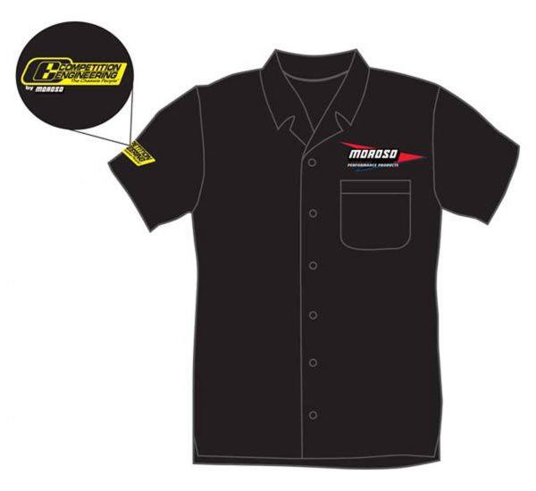 Moroso button down shirt with Embroidered Logos
