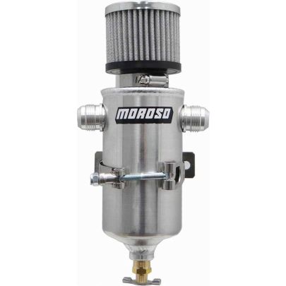 Moroso Breather Tank, Catch Can, Two -12AN Fittings
