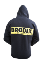 Load image into Gallery viewer, Brodix® Black Zip Up Hoodie
