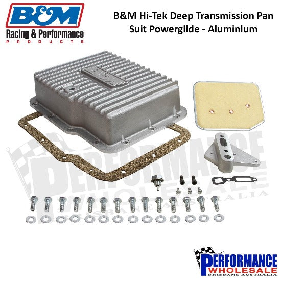 B&M Hi-Tek Deep Powerglide Transmission Pan - Aluminium