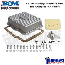 Load image into Gallery viewer, B&amp;M Hi-Tek Deep Powerglide Transmission Pan - Aluminium
