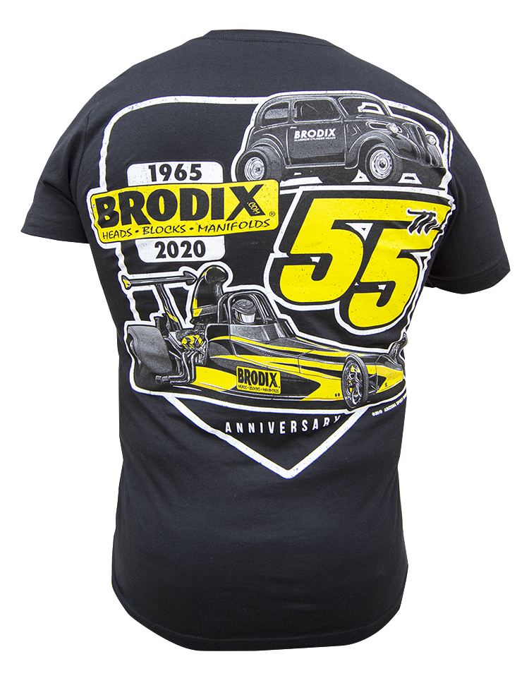 Brodix Short Sleeve T-Shirt Black (55th Anniversary)