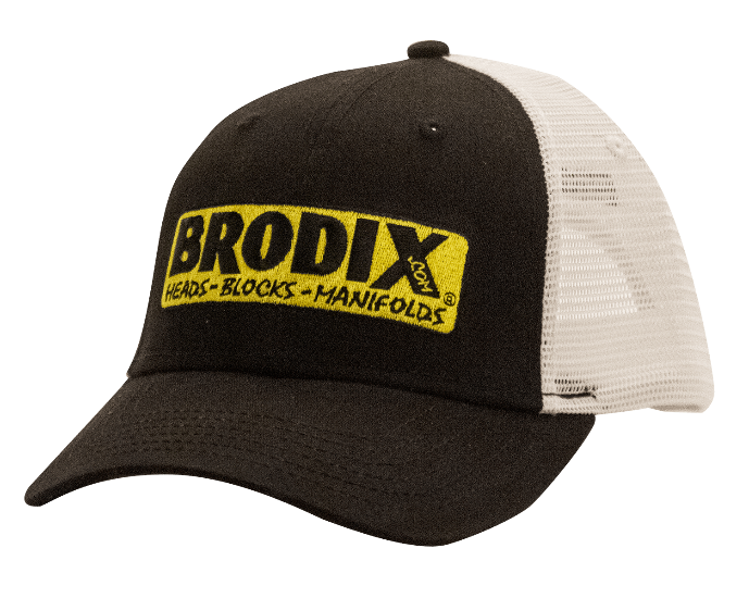 Brodix White and Black Trucker Hat