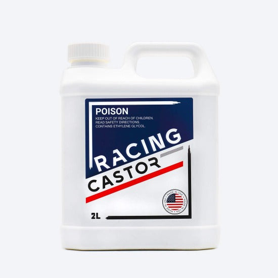 AT Racing Castor Oil Suitable For Rotary & Two Cylinder Engines ~ 2 Litre Bottle