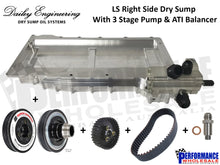 Load image into Gallery viewer, Dailey Engineering GM LS1 Production Right Side Dry Sump With 3 Stage Pump &amp; ATI Balancer

