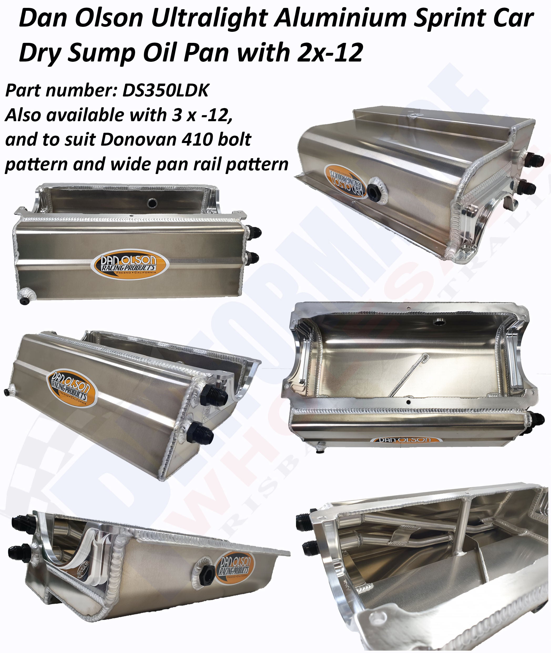 Dan Olson Aluminium Sprint Car 2 Pickup SBC Oil Pan