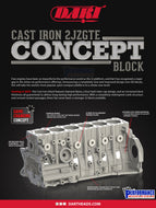 Dart Cast Iron Toyota 2JZGTE Engine Block