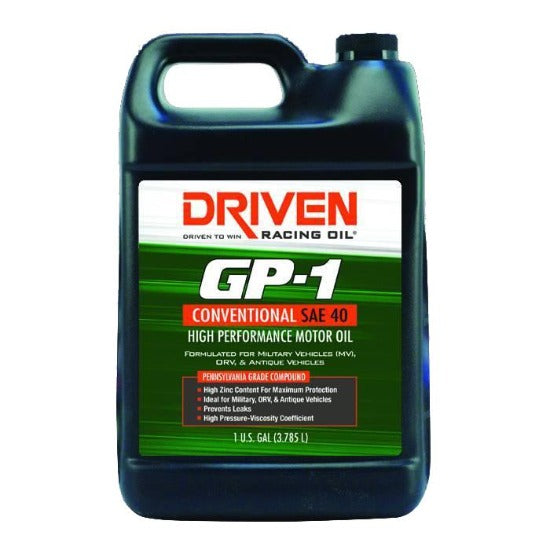 Driven GP-1 SAE 40 Grade Conventional Motor Oil ~ 3.785L