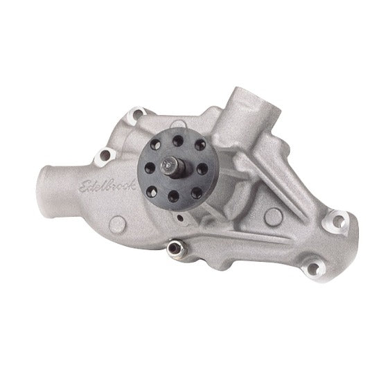 Edelbrock Victor Series Water Pump for Small Block Chevy in Satin Finish (Short)