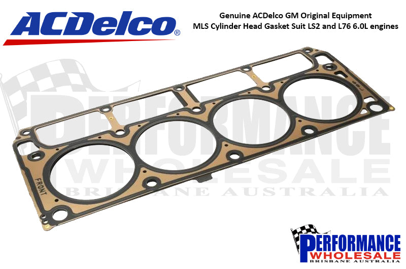 Genuine ACDelco GM Original Equipment MLS Cylinder Head Gasket Suit LS2 and L76 6.0L engines