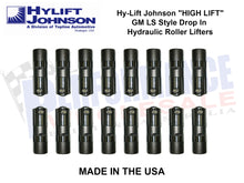 Load image into Gallery viewer, Hy-Lift Johnson &quot;HIGH LIFT&quot; GM LS Style Drop In Hydraulic Roller Lifters

