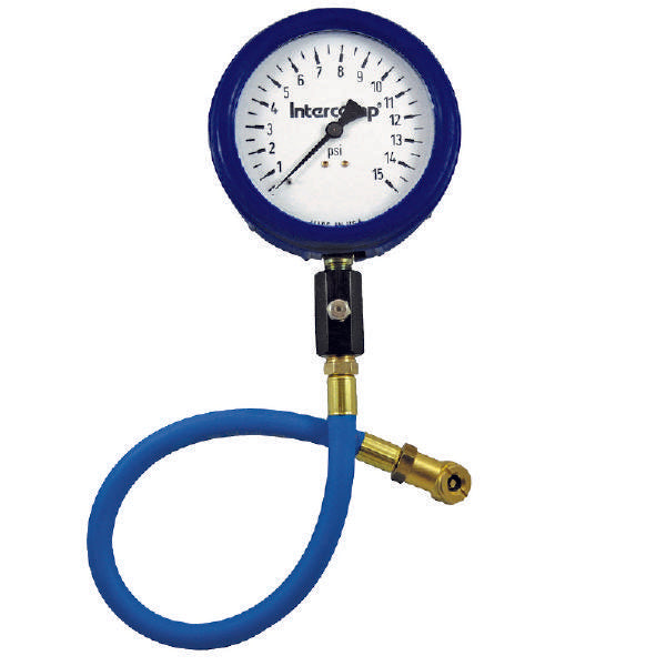 Intercomp Ultra Deluxe Air Pressure Gauge - 4 inch 15 psi Glow-in-the-Dark