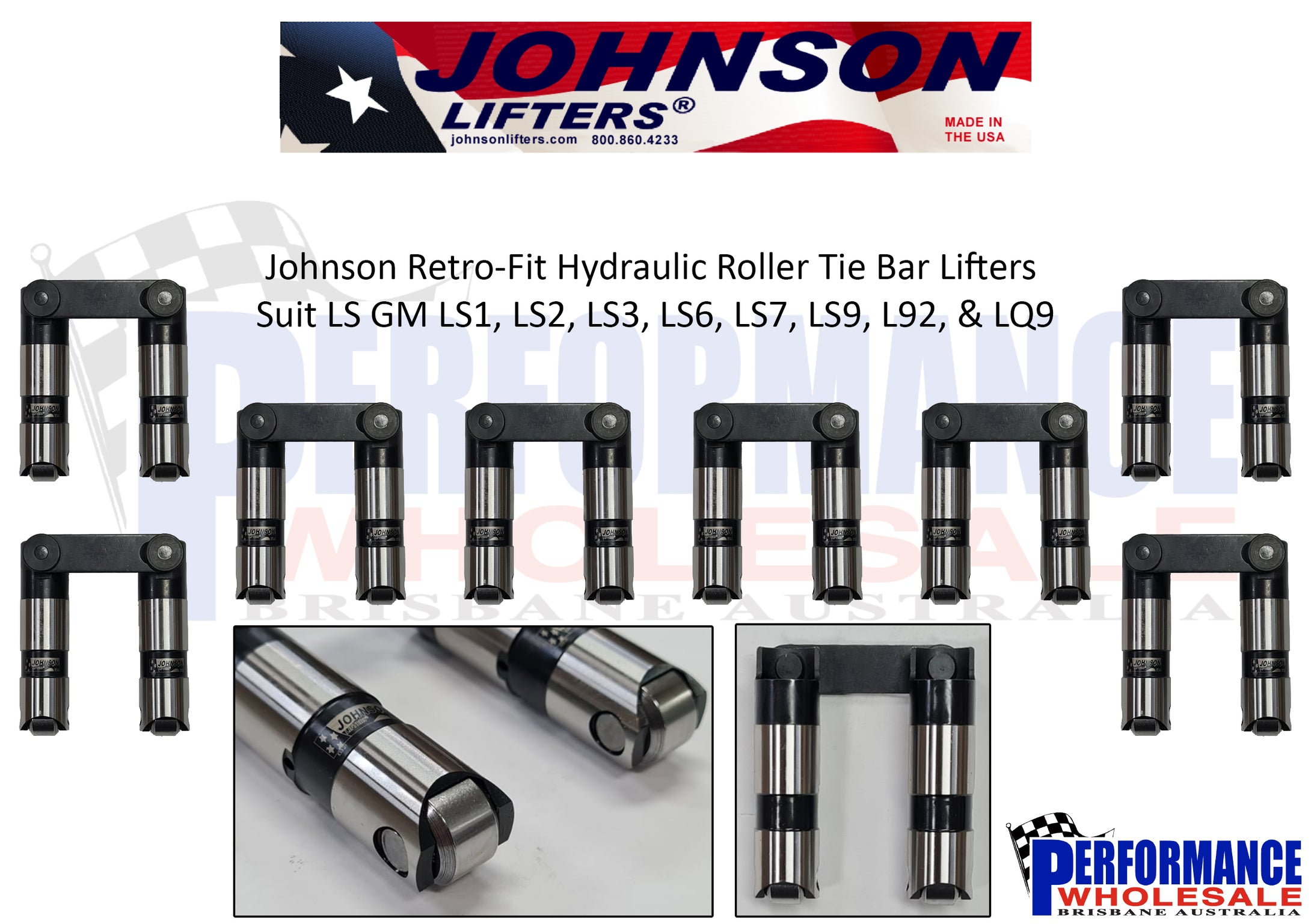 Johnson Lifters® 2116LSR - GM LS Retro-Fit Hydraulic Roller Reduced Travel Lifter