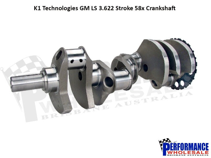 K1 Technologies Forged Crankshaft for Holden / Chevrolet LS 3.622 Stroke with 58 Reluctor