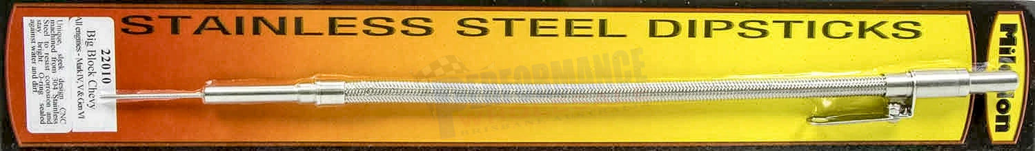 Milodon Stainless Steel Dipstick Suit Big Block Chevy - Mk IV, V & Gen VI Pans