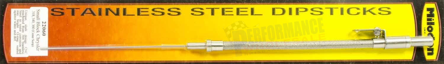 Milodon Stainless Steel Dipstick Suit Small Block Chrysler - 318-340-360 Center Sump