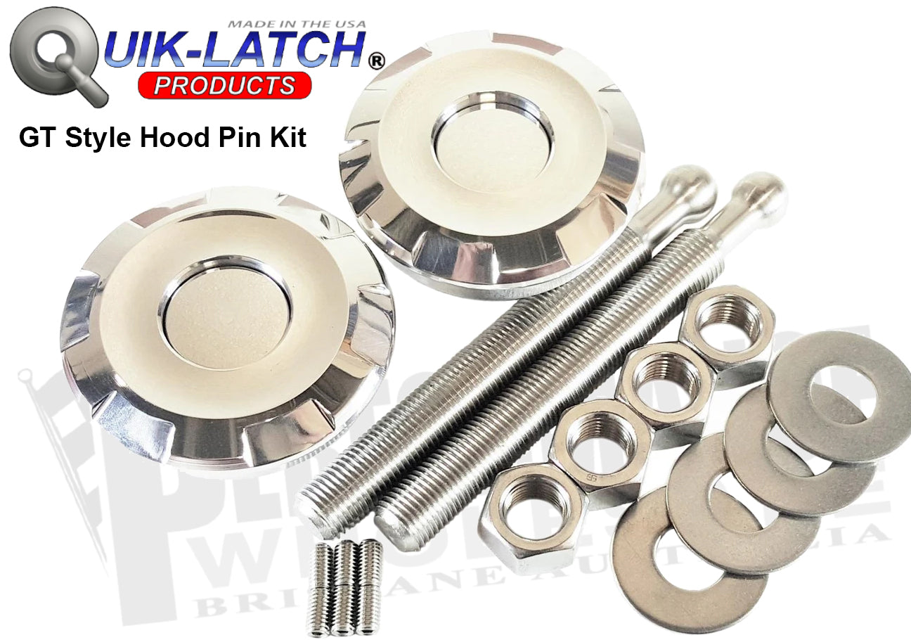 Quik-Latch GT Style Hood Pin Kit ~ Pair – Performance Wholesale PTY LTD