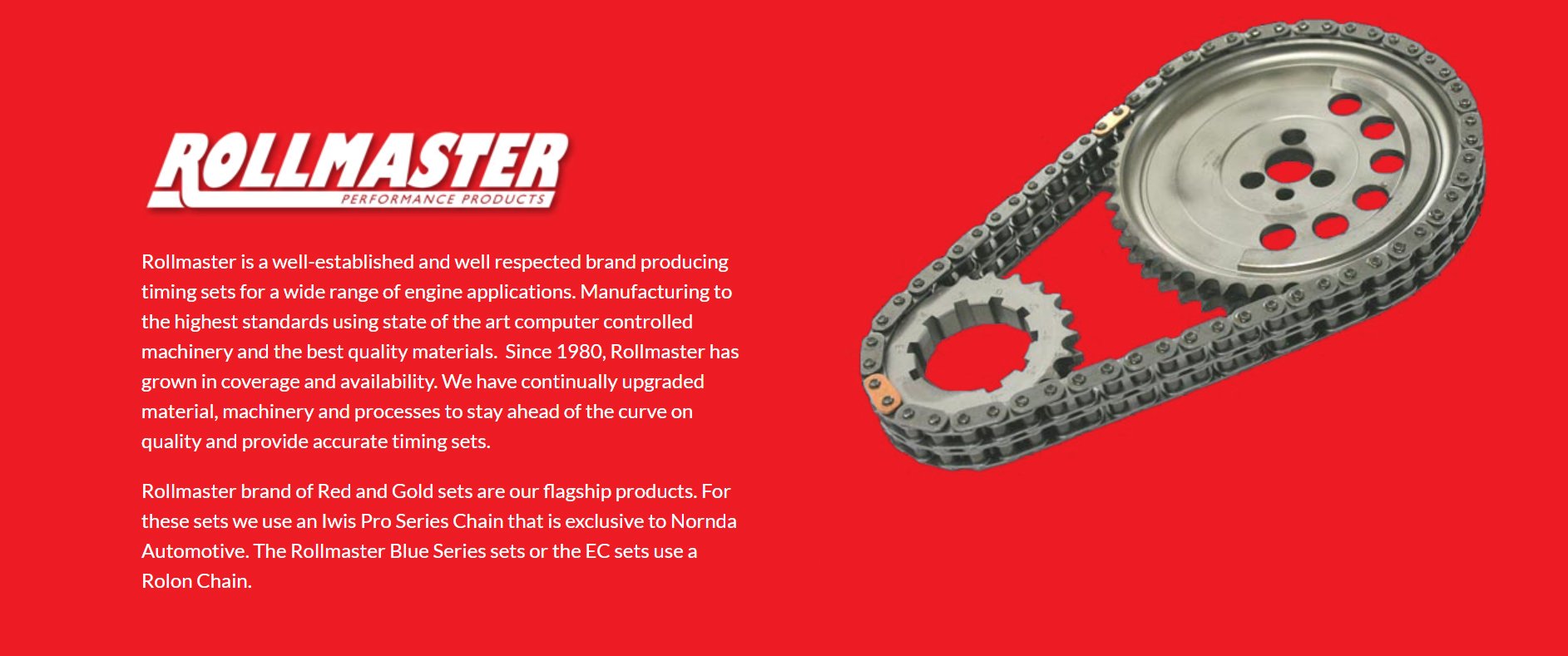 ROLLMASTER TIMING CHAIN SET 351C .002