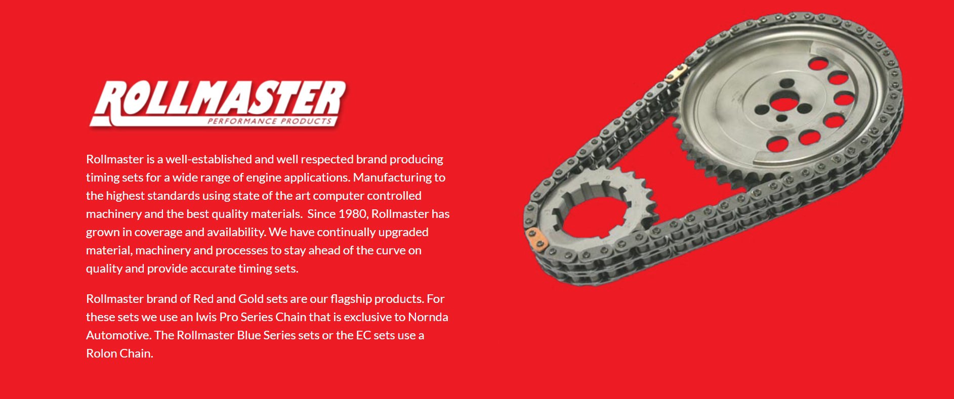 ROLLMASTER TIMING CHAIN SET SBF WINDSOR PRE-EFI