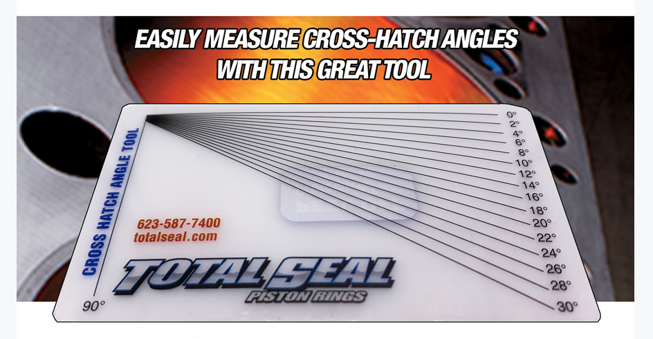 Total Seal Piston Rings Cross Hatch Angle Tool