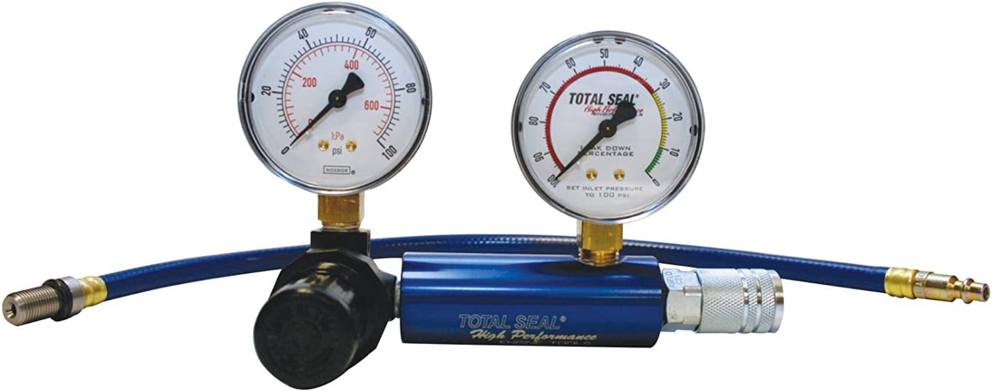 Total Seal Leak Down Tester With Dual Gauge ~ Can also be used to set injection barrel valves