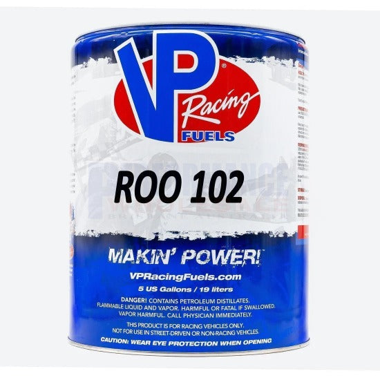 VP ROO 102 Unleaded Racing Fuel ~ Designed For Circuit, Drag, Bike, and Karting Applications