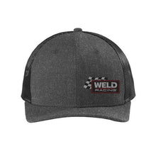 Load image into Gallery viewer, Weld Racing Heritage Hat ~ Charcoal With embroidered logo on lower left
