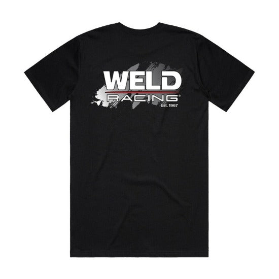 Weld Racing Logo Grey Splash T-shirt ~ Black