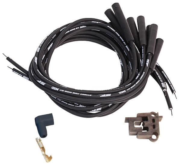 MSD Street-Fire Spark Plug Wire Set V8 Multi-Angle, Sock/HEI Universal