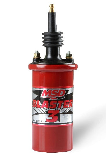 MSD Ignition Coil Blaster 3 Series (90 degree terminal/boot), Red