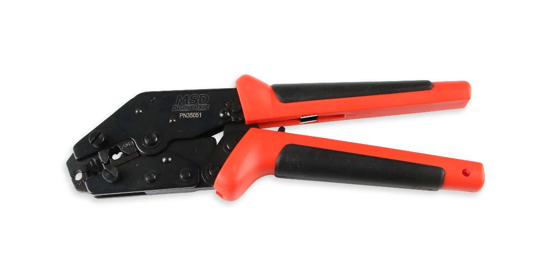 MSD Pro Crimp Tool With Spark Plug Wire Crimping Stripping Jaws