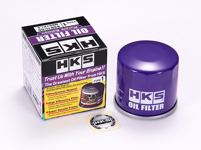 HKS Purple Edition Oil Filter Type 7, 3/4-16 Thread Suit Toyota, Nissan, Suzuki, Daihatsu