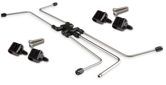 Earls LS Steam Tube Kit With Stainless Steel Hard Line Tubing and Steam Vent Adapters