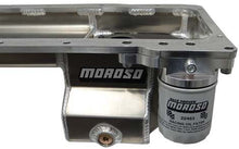 Load image into Gallery viewer, Moroso Road/Race GM LS Oil Pan With Rear Sump &amp; Spin On Filter Adapter
