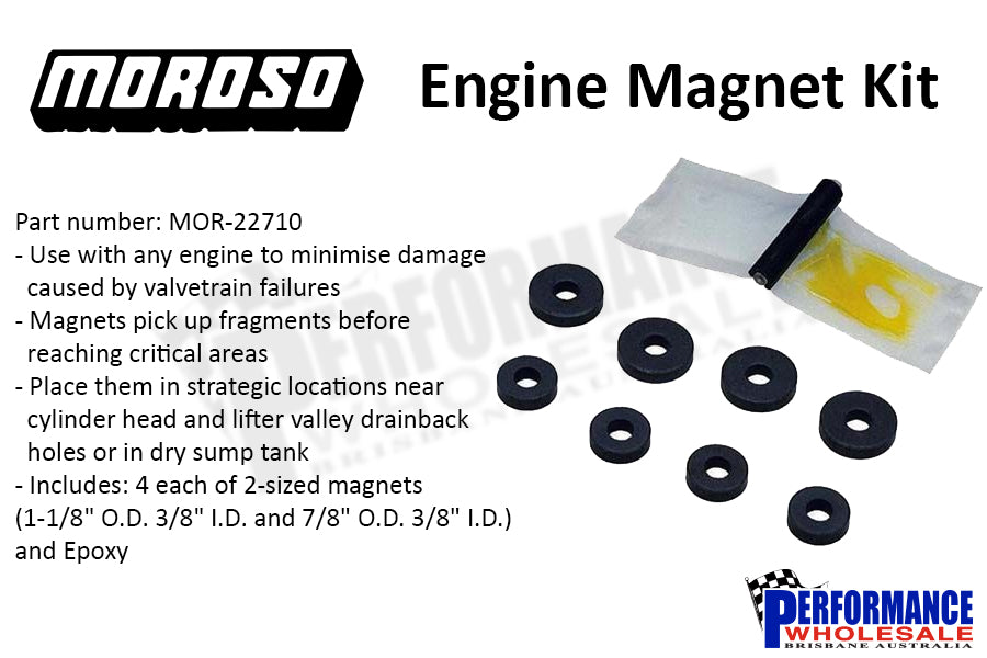 Moroso Engine Magnet Kit ~ Helps To Minimise Internal Engine Damage
