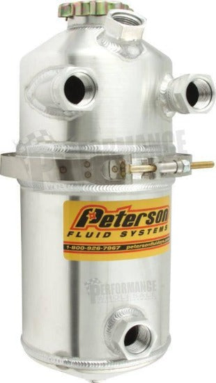 Peterson 1.5 Gallon Dry Sump Oil Tank With Dual Scavenge Inlet