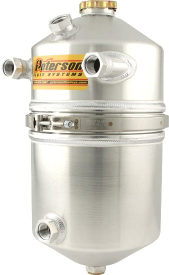 Peterson 4 Gallon Dry Sump Oil Tank With Dual Scavenge Inlet