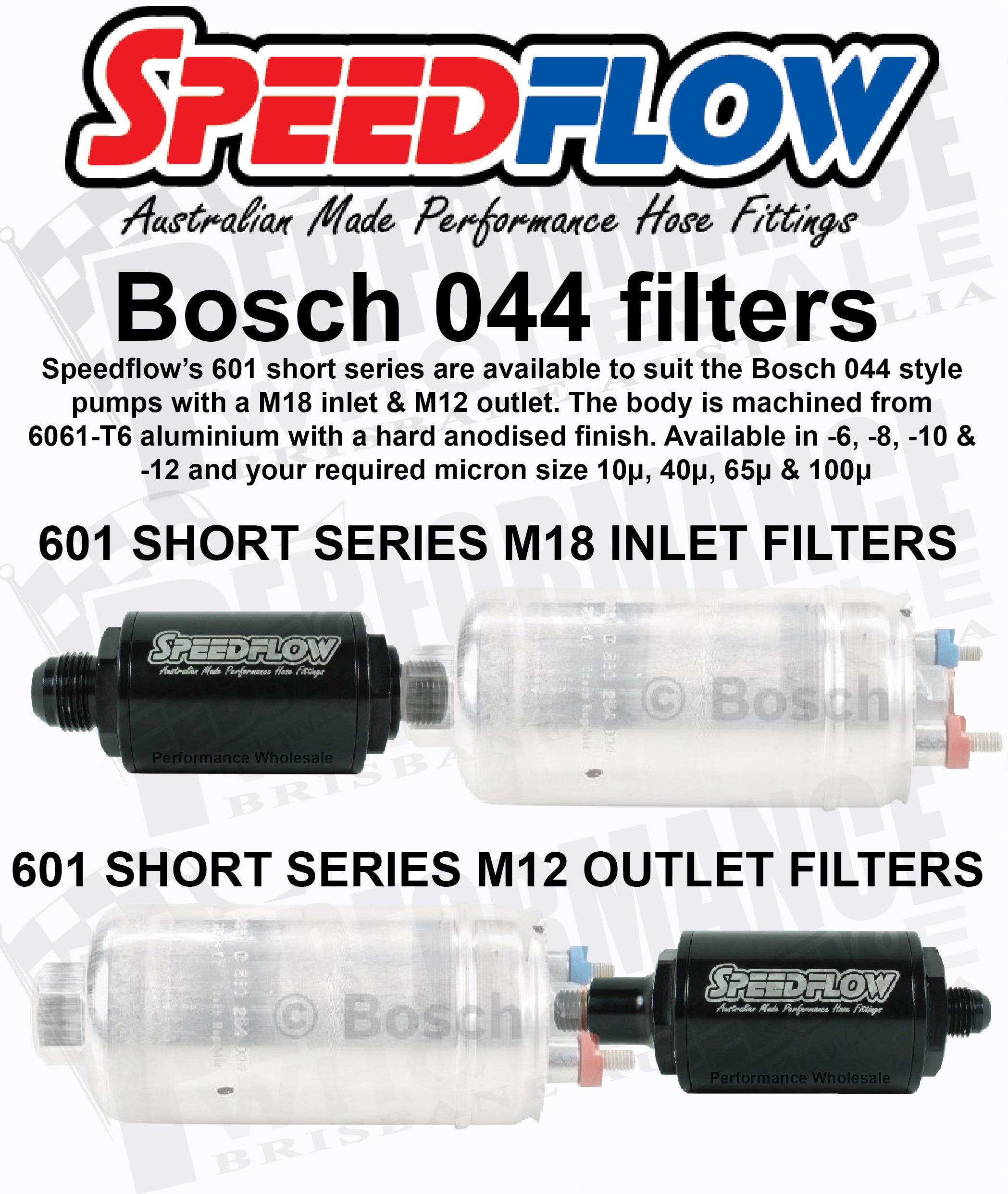 Speedflow Fuel Pump Check Valve / Non-Return Valve Suit Bosch 044