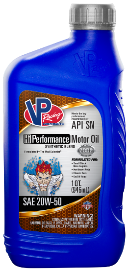 VP Hi-Performance 20W-50 Synthetic Blend Motor Oil